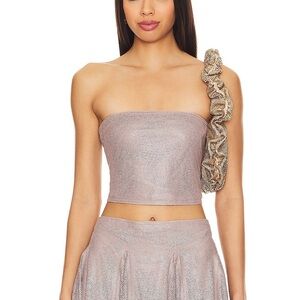 Sabrina Carpenter Poster Girl Rosalyn Top in Vault Light Purple